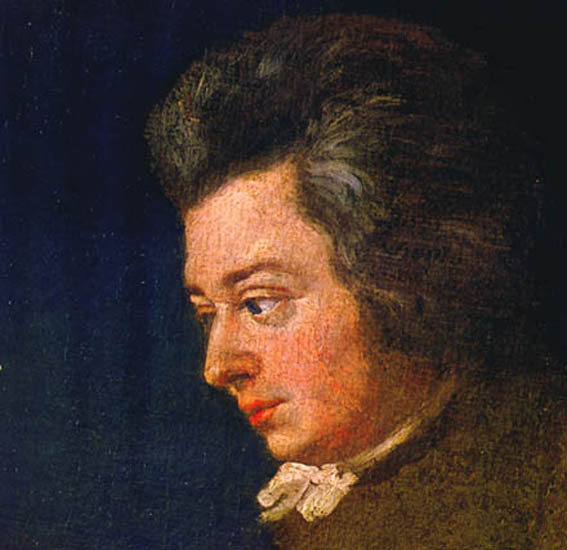 Mozart, as depicted in an unfinished painting by his brother-in-law, Joseph Lange.