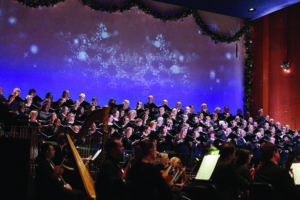 The Houston Symphony Chorus performs alongside the Houston Symphony.