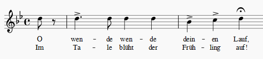 Part of score from Robert Schumann's Symphony No. 1.