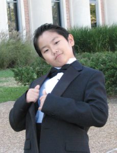 Charles Seo after participating in a Houston Symphony Youth concert.