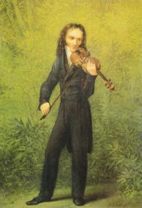 Painting of composer Niccolò Paganini