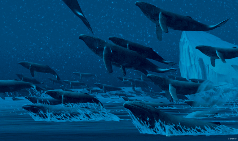 whales flying from fantasia film still