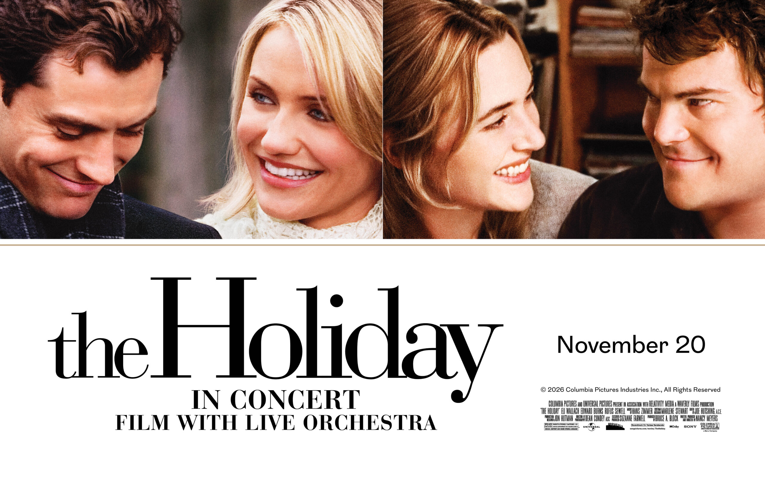 Houston Symphony Screens Modern Holiday Classic <em>The Holiday</em> With Live Orchestra In 2026–27 Season